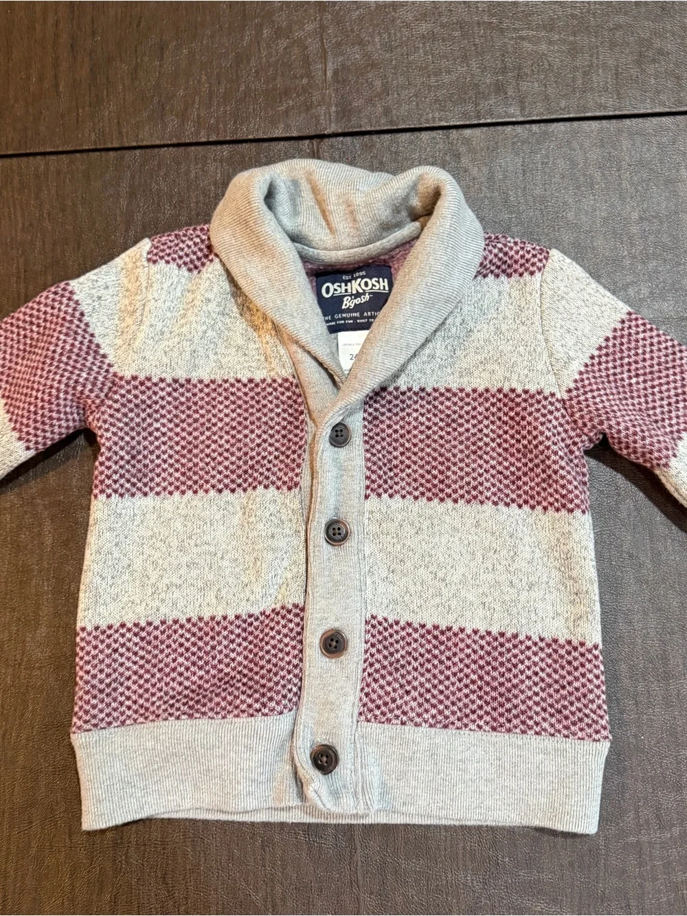 OshKosh B'gosh Striped Cardigan Sweater, Size 24M